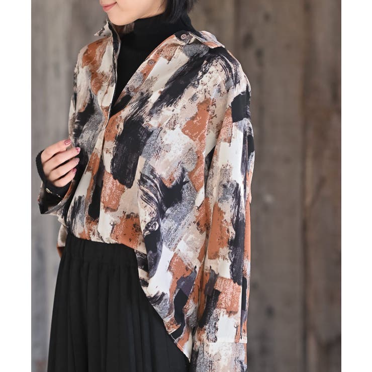 アソートプリントタックブラウス | rps | 詳細画像25 