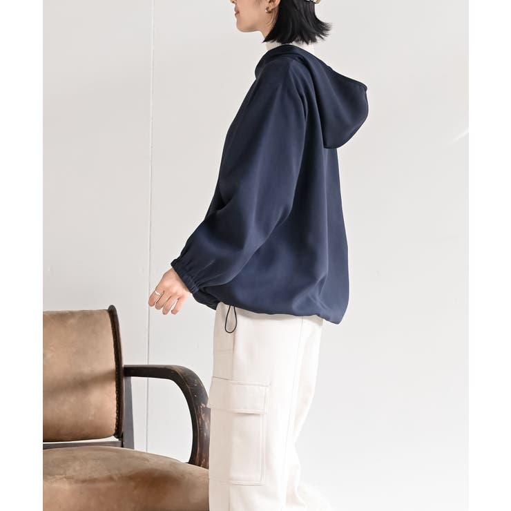 ツイル起毛フードブラウス | rps | 詳細画像13 