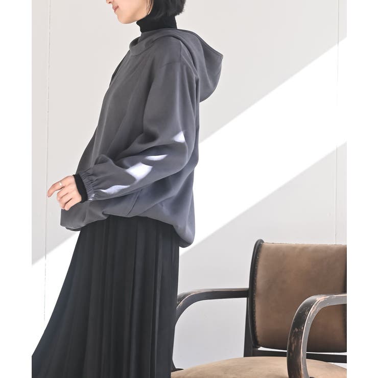 ツイル起毛フードブラウス | rps | 詳細画像19 