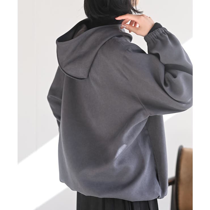 ツイル起毛フードブラウス | rps | 詳細画像24 