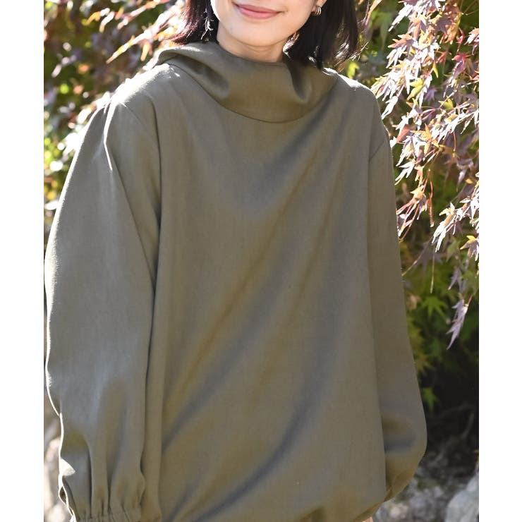 ツイル起毛フードブラウス | rps | 詳細画像6 