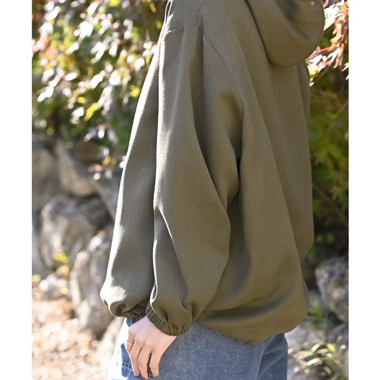 ツイル起毛フードブラウス | rps | 詳細画像9 