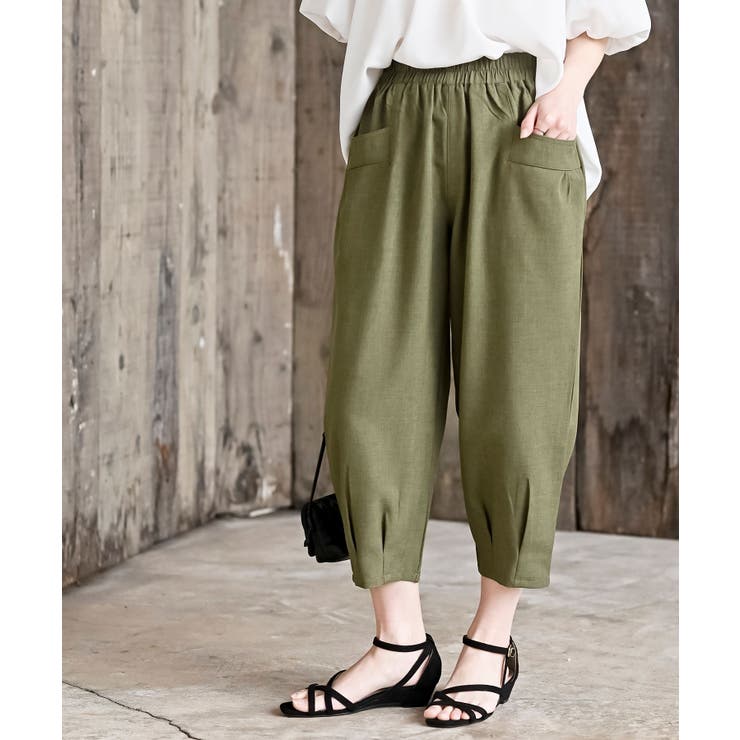 アルパカ clap クラップカーキ クロップドパンツ サイドポケット付き Alpha Industries クロップドパンツ メンズ/ALPHA アルファ
