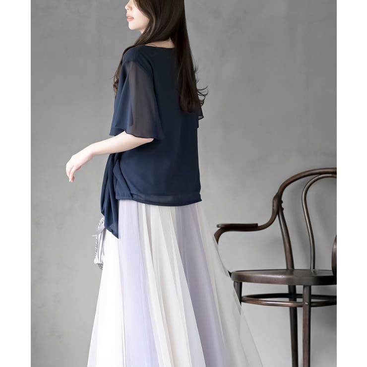 前結びリボンフレアー袖ブラウス | rps | 詳細画像20 