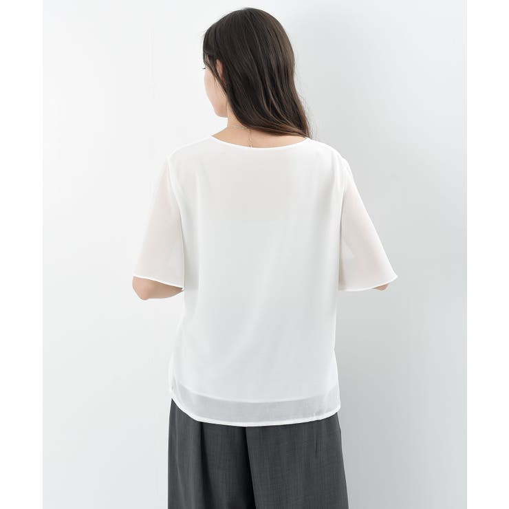 前結びリボンフレアー袖ブラウス | rps | 詳細画像27 