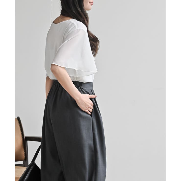 前結びリボンフレアー袖ブラウス | rps | 詳細画像3 