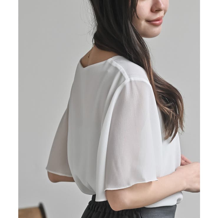 前結びリボンフレアー袖ブラウス | rps | 詳細画像9 