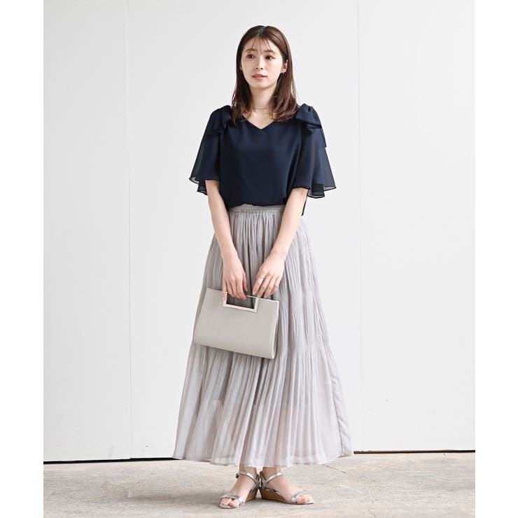 肩リボンフレアー袖ブラウス | rps | 詳細画像18 