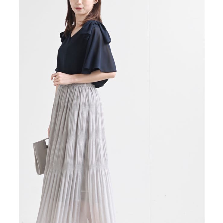 肩リボンフレアー袖ブラウス | rps | 詳細画像19 