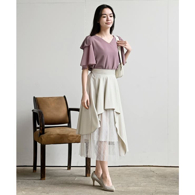 肩リボンフレアー袖ブラウス | rps | 詳細画像2 