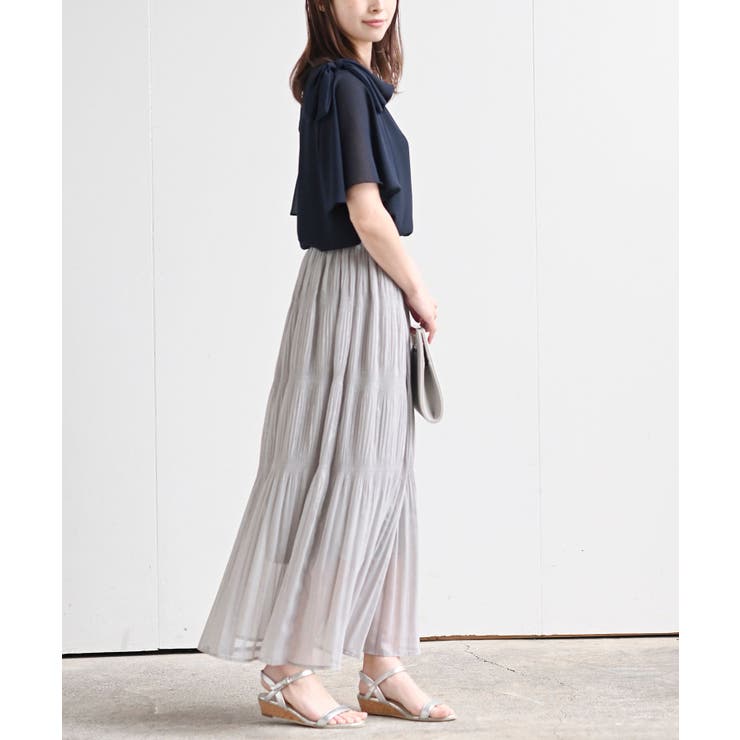 肩リボンフレアー袖ブラウス | rps | 詳細画像21 