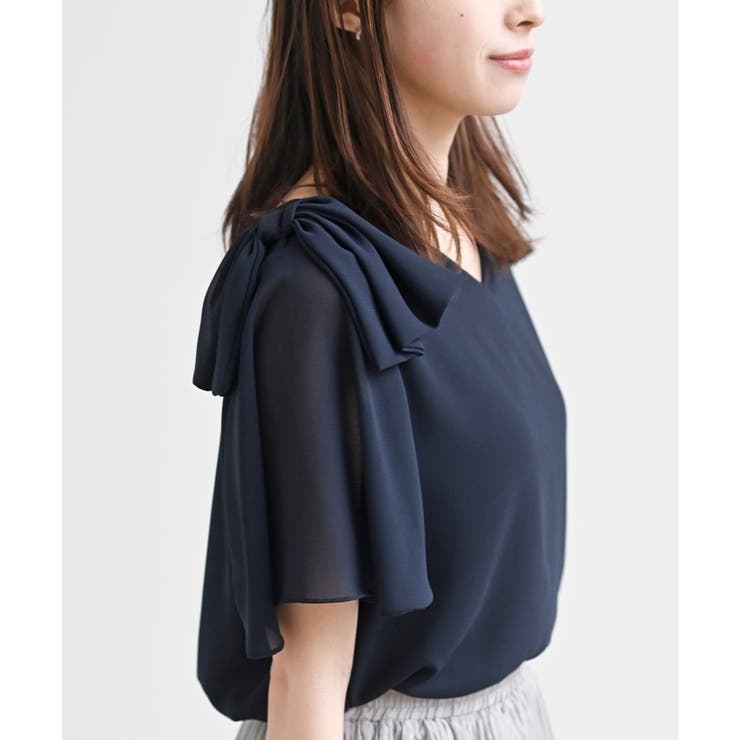 肩リボンフレアー袖ブラウス | rps | 詳細画像25 