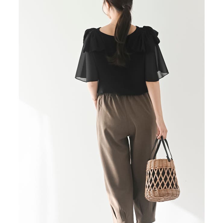 肩リボンフレアー袖ブラウス | rps | 詳細画像28 