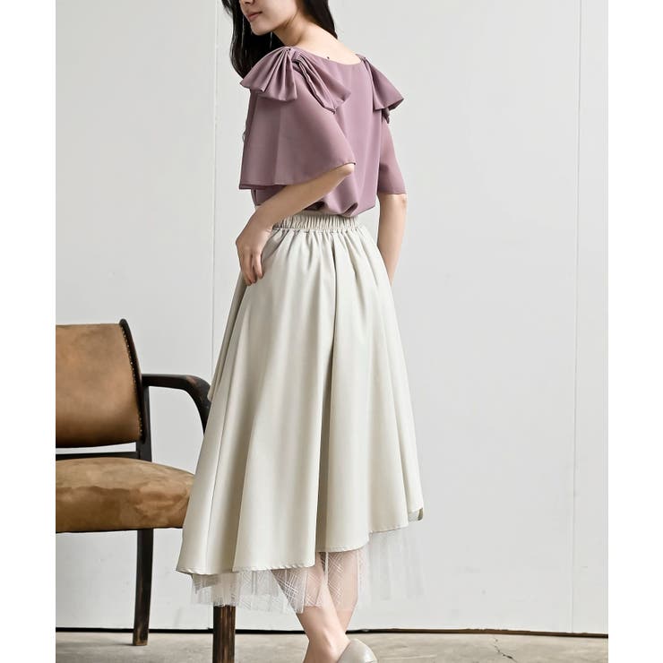 肩リボンフレアー袖ブラウス | rps | 詳細画像4 