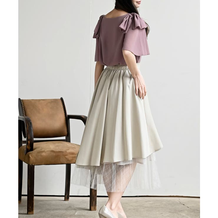 肩リボンフレアー袖ブラウス | rps | 詳細画像5 