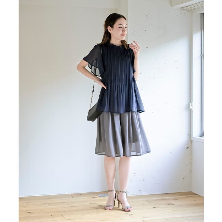 フロントタックシフォンキュロット | rps | 詳細画像19 