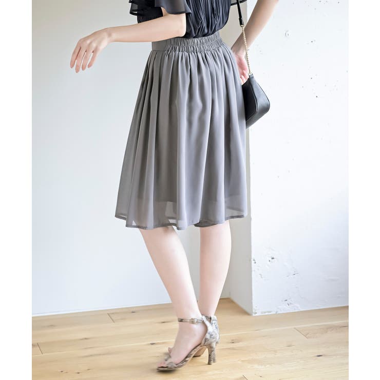 フロントタックシフォンキュロット | rps | 詳細画像25 