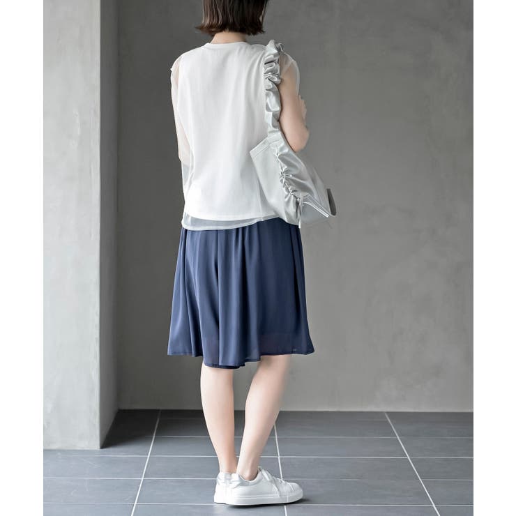 フロントタックシフォンキュロット | rps | 詳細画像4 