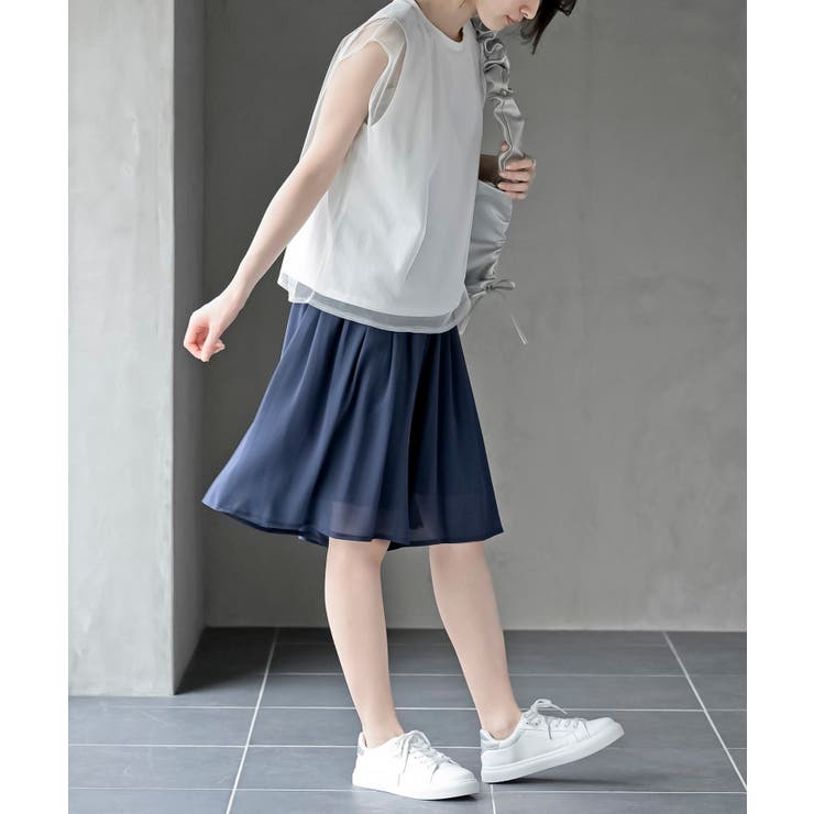 フロントタックシフォンキュロット | rps | 詳細画像5 