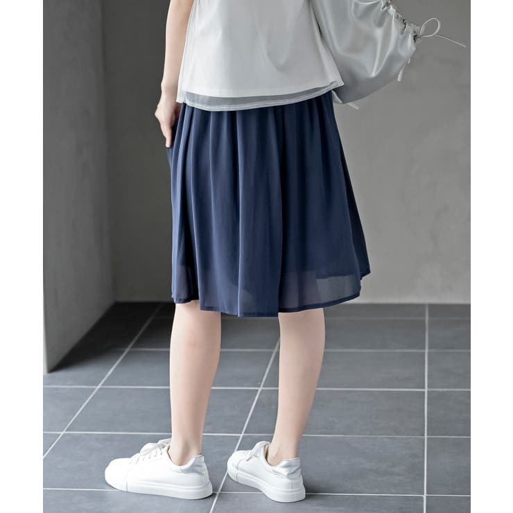 フロントタックシフォンキュロット | rps | 詳細画像8 