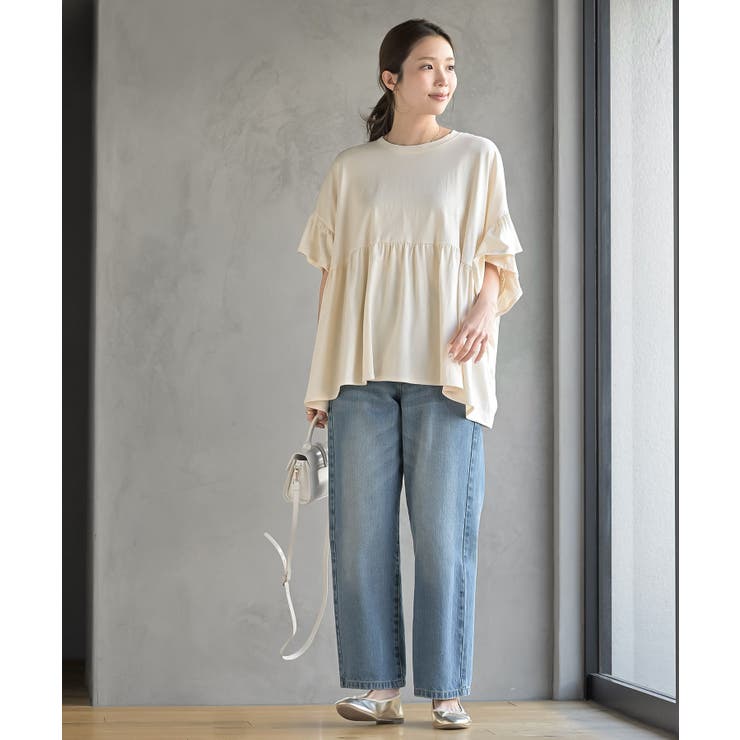 コットンワイドギャザーＴ | rps | 詳細画像2 