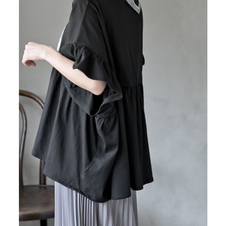 コットンワイドギャザーＴ | rps | 詳細画像25 