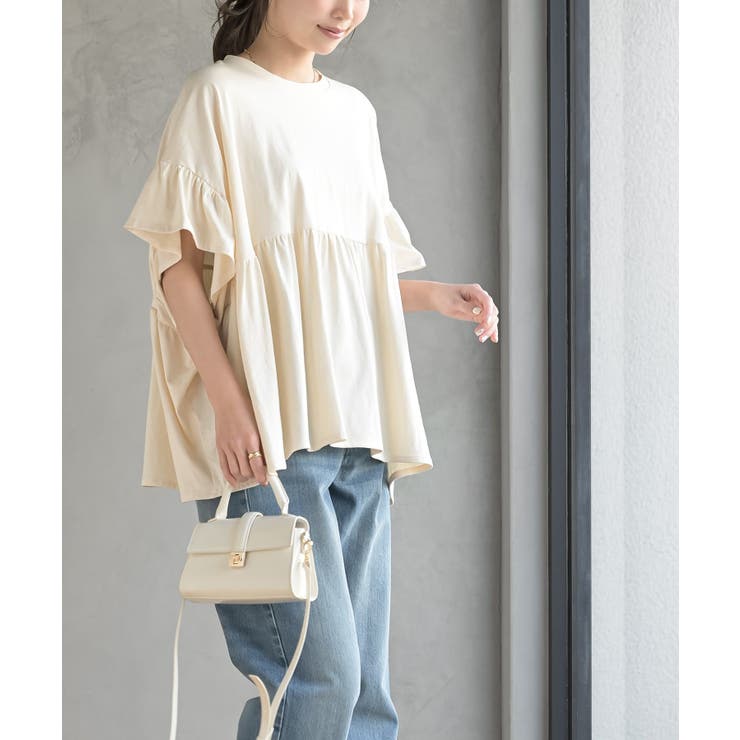 コットンワイドギャザーＴ | rps | 詳細画像3 