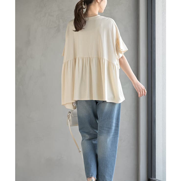 コットンワイドギャザーＴ | rps | 詳細画像4 