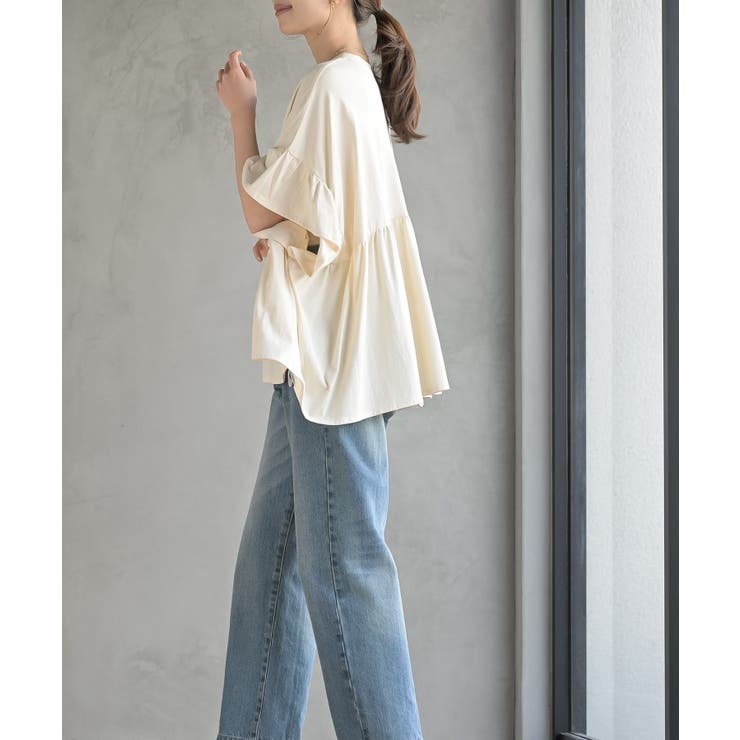 コットンワイドギャザーＴ | rps | 詳細画像5 