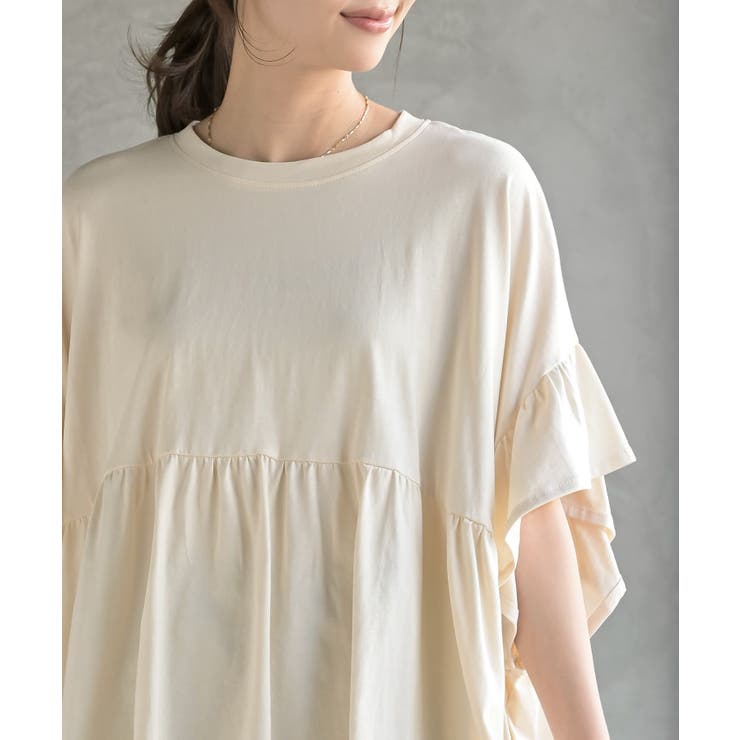 コットンワイドギャザーＴ | rps | 詳細画像6 