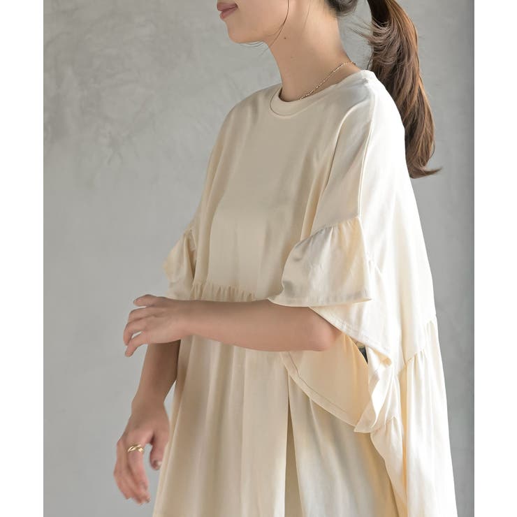 コットンワイドギャザーＴ | rps | 詳細画像7 