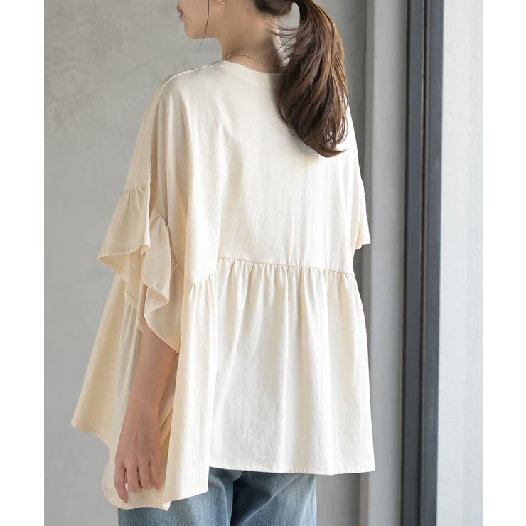 コットンワイドギャザーＴ | rps | 詳細画像8 