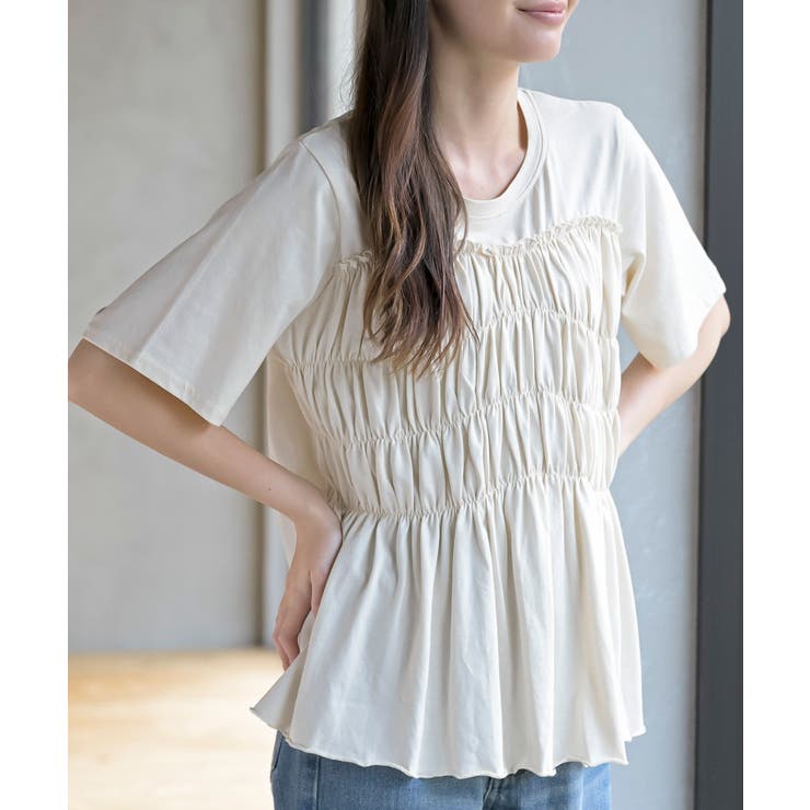 接触冷感シャーリングビスチェドッキングＴ | rps | 詳細画像1 