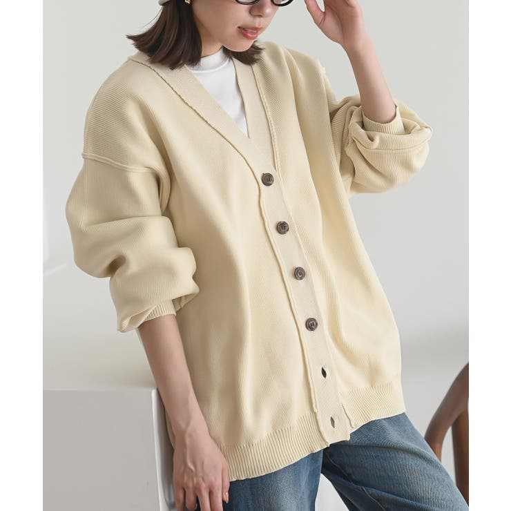 ダンボールニットワイドカーディガン[品番：RPSW0002978]｜rps（アール