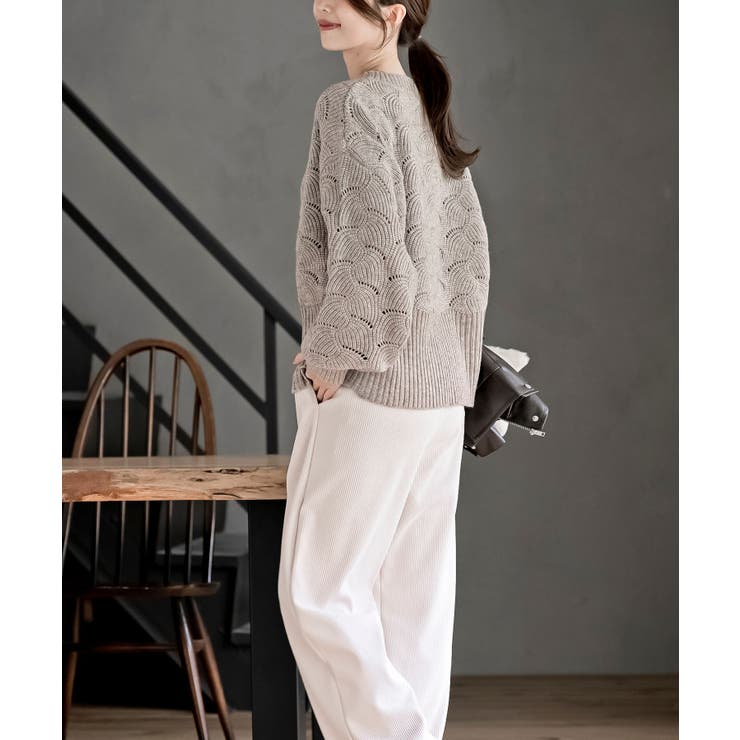 ウェーブ編みニットプルオーバー | rps | 詳細画像12 