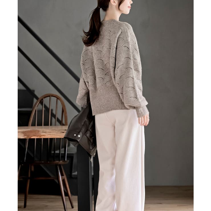 ウェーブ編みニットプルオーバー | rps | 詳細画像13 