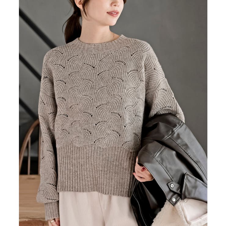 ウェーブ編みニットプルオーバー | rps | 詳細画像15 