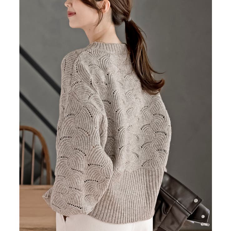 ウェーブ編みニットプルオーバー | rps | 詳細画像16 