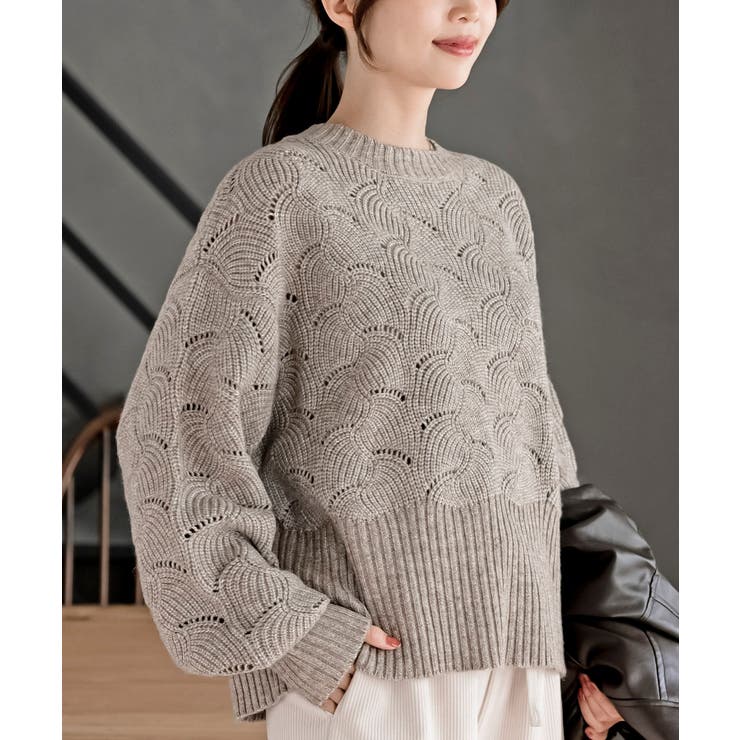 ウェーブ編みニットプルオーバー | rps | 詳細画像18 