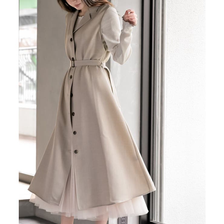 オープンカラージレワンピース | rps | 詳細画像11 