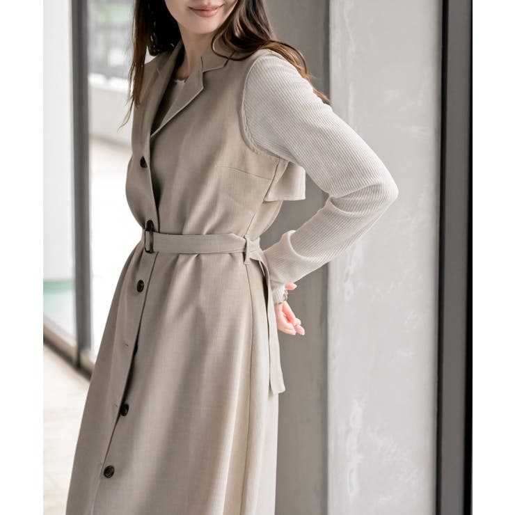 オープンカラージレワンピース | rps | 詳細画像14 