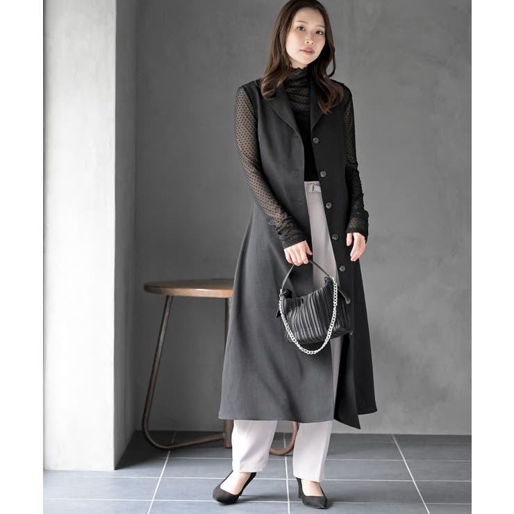 オープンカラージレワンピース | rps | 詳細画像2 