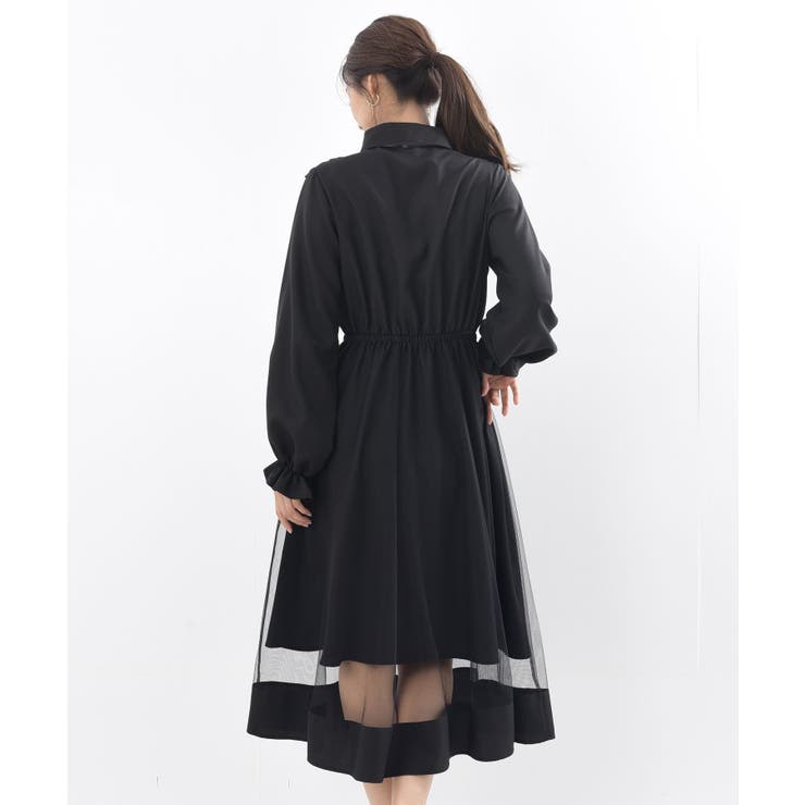 00s ozz croce レースアップチュール重ねフリルゴシックワンピース 00s ozz croce レースアップチュール重ねフリルゴシック