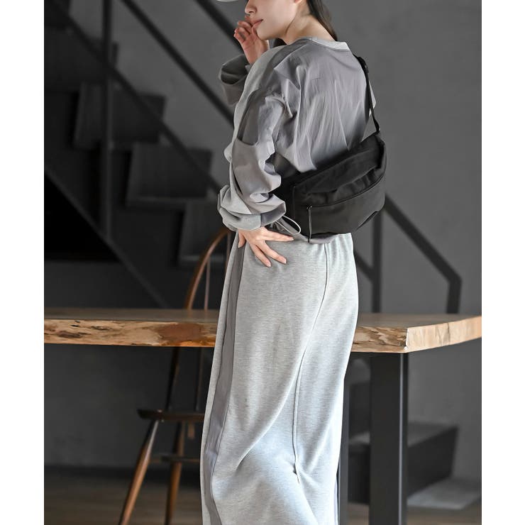 布帛切替裏毛プルオーバー×スカートセットアップ | rps | 詳細画像14 