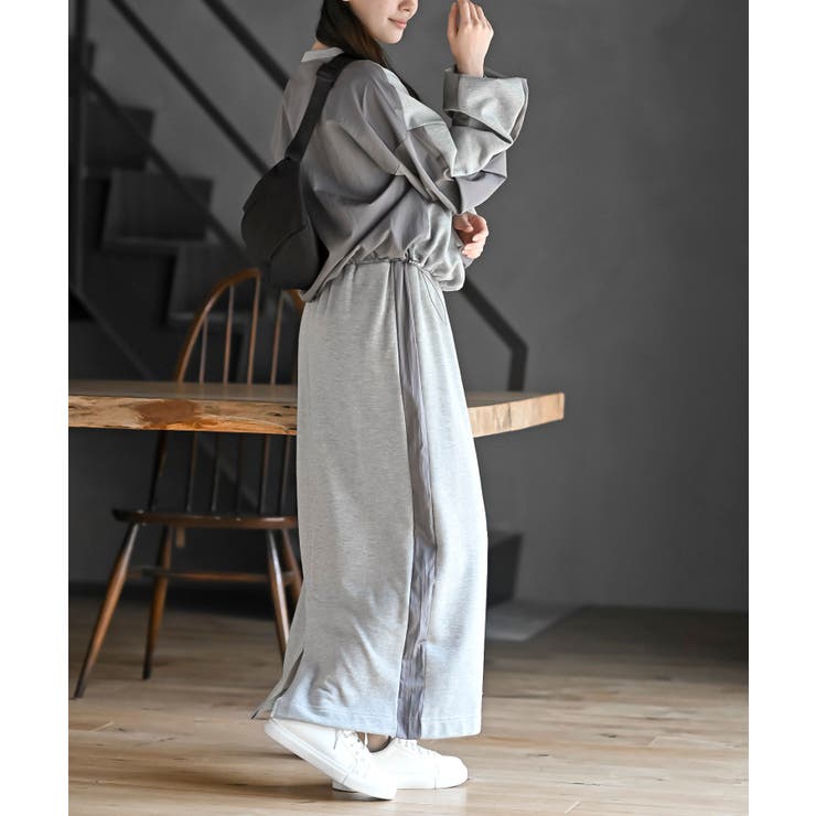 布帛切替裏毛プルオーバー×スカートセットアップ | rps | 詳細画像15 