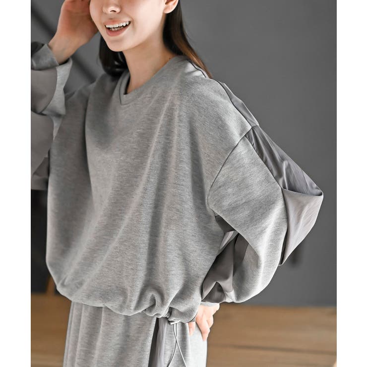 布帛切替裏毛プルオーバー×スカートセットアップ | rps | 詳細画像16 