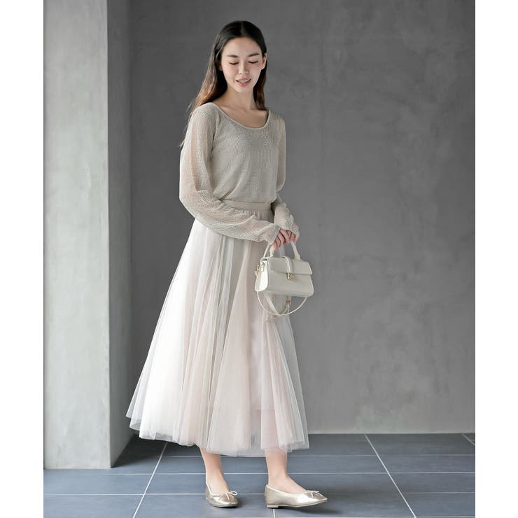 ボートネック透かしラメニットプルオーバー | rps | 詳細画像10 