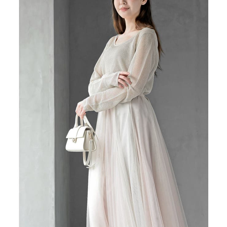 ボートネック透かしラメニットプルオーバー | rps | 詳細画像11 