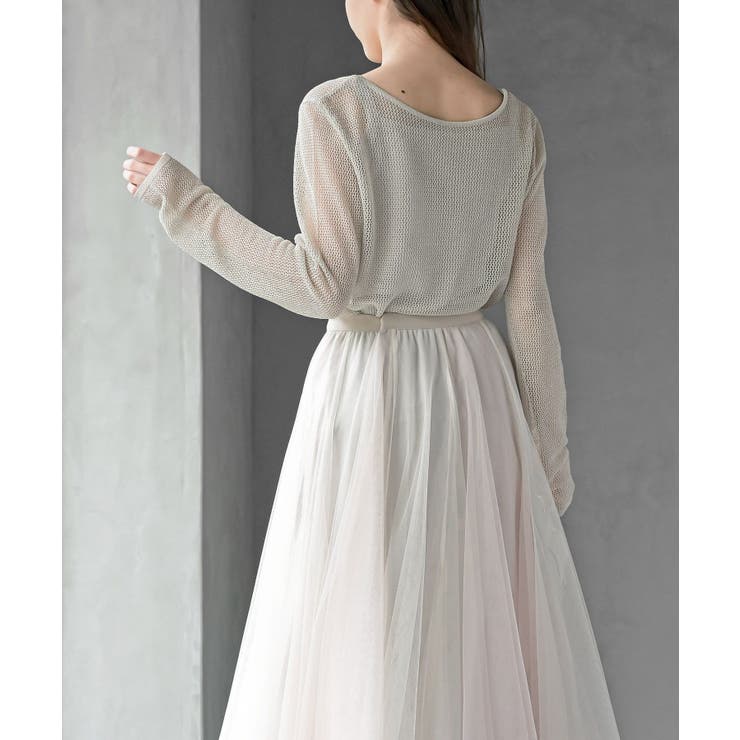 ボートネック透かしラメニットプルオーバー | rps | 詳細画像12 