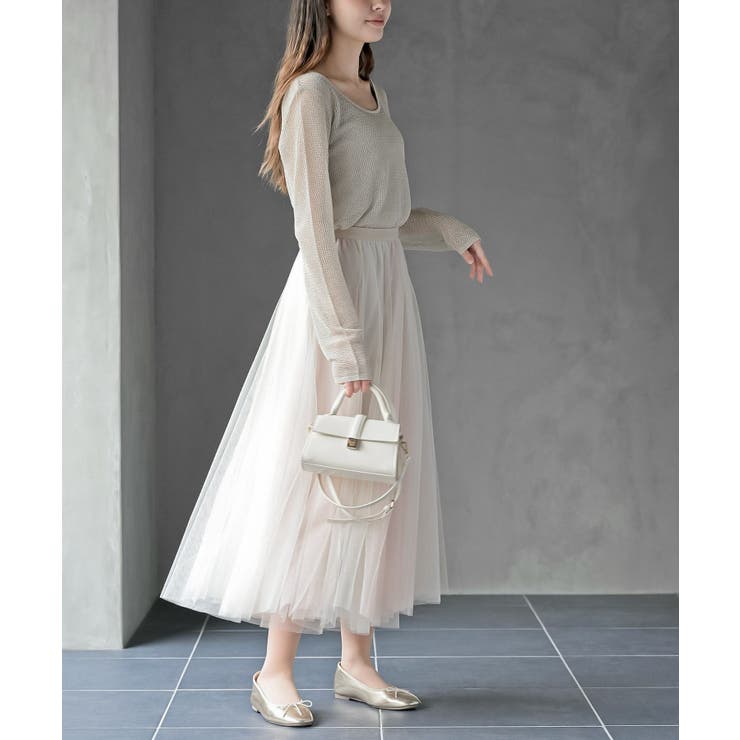 ボートネック透かしラメニットプルオーバー | rps | 詳細画像13 